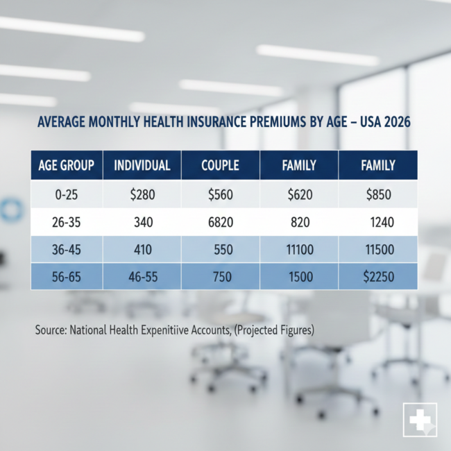 average-health-insurance-rates-table-2026-usa