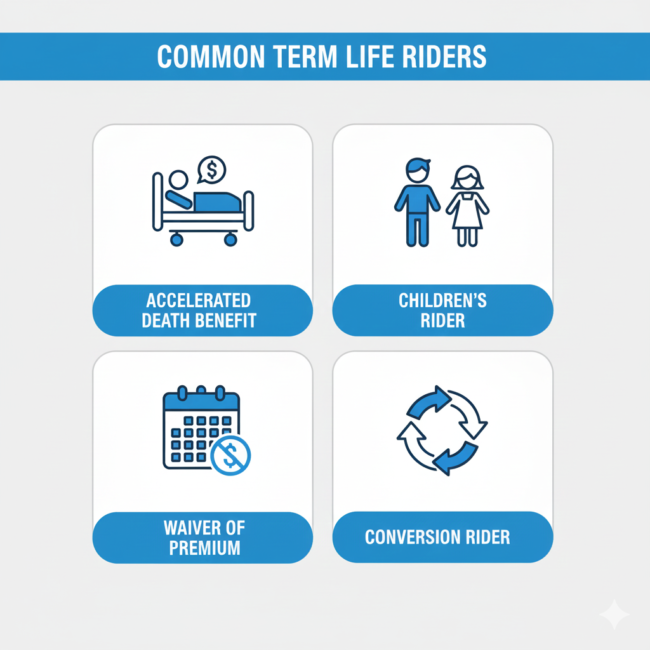 term-life-insurance-riders-options-2026-usa