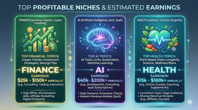 profitable blog niches 2026 USA