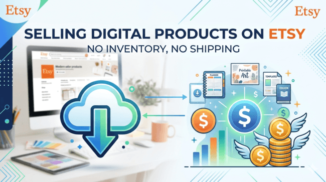 selling digital products on etsy no inventory 2026