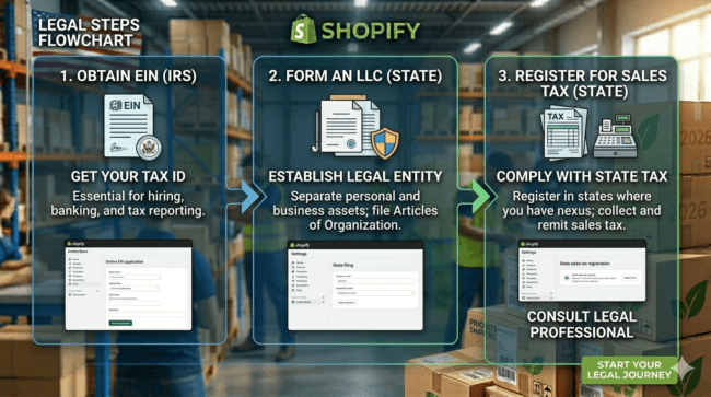 legal requirements dropshipping USA 2026