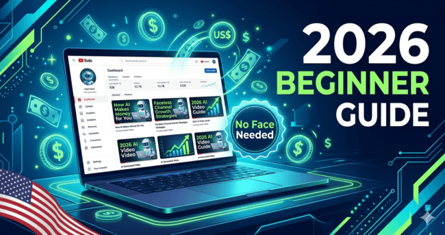 faceless youtube earnings proof 2026 usa