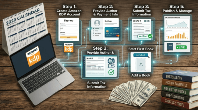 amazon kdp sign up 2026 usa