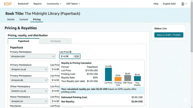 amazon kdp royalties 2026