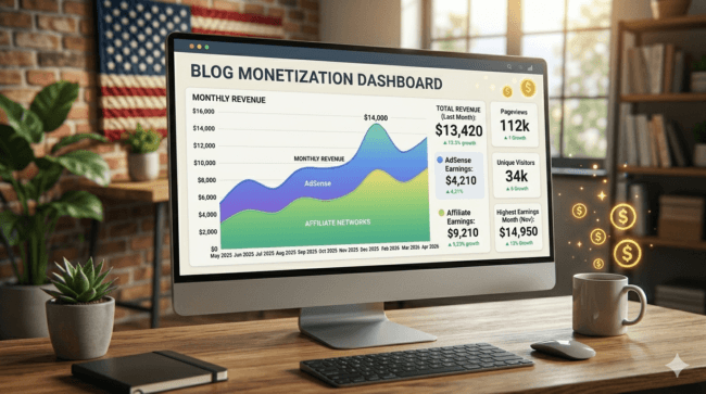 profitable blog monetization 2026 USA earnings