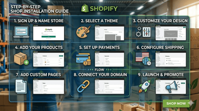 Shopify dropshipping 2026 setup