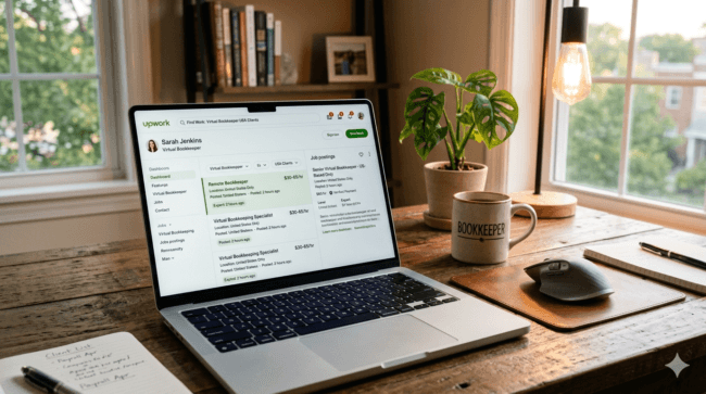 Finding USA clients for virtual bookkeeping business on Upwork