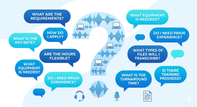 Frequently asked questions about transcription jobs 2026
