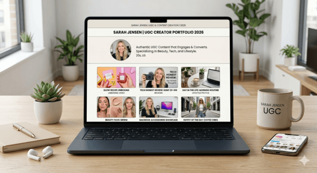 UGC creator portfolio examples 2026