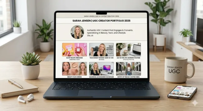 UGC creator portfolio examples 2026