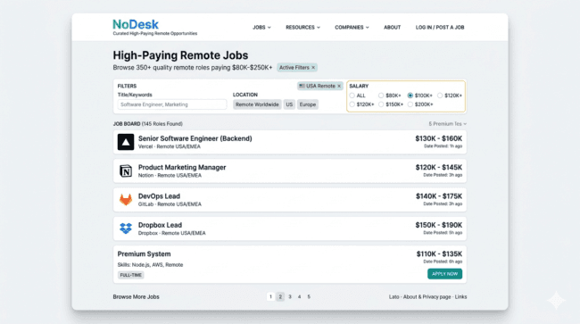 NoDesk secret remote job boards 2026