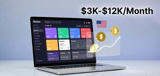 How to Start a Notion Template Business in 2026 USA — Earn $3K–$12K Month Passive Income