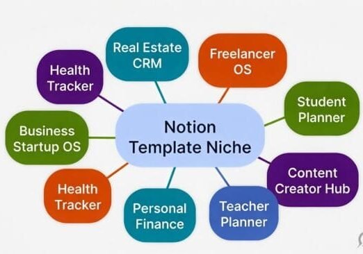 Best Notion template niches to sell in 2026 USA — profitable niche selection guide