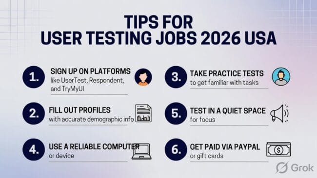 tips for user testing jobs 2026 USA