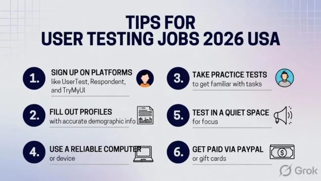 tips for user testing jobs 2026 USA
