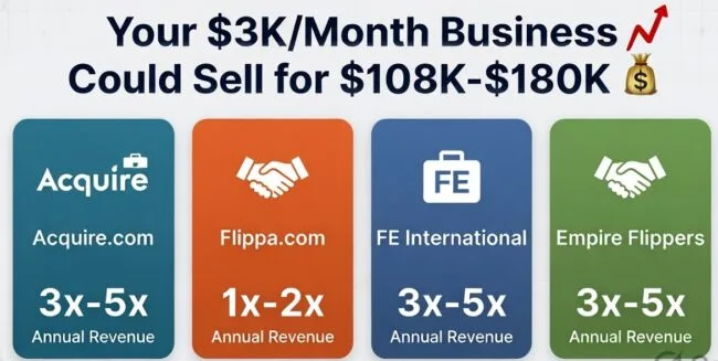 Where to sell your micro SaaS business in 2026 — Acquire.com Flippa FE International