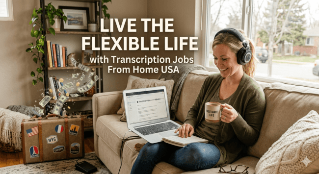 Work from home lifestyle remote transcription jobs USA