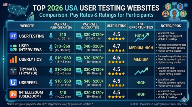 best user testing websites 2026 USA