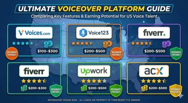 Top voiceover platforms 2026 USA
