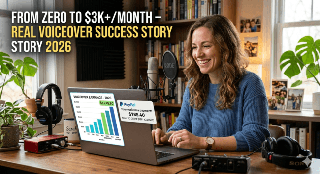 Real success with voiceover jobs from home USA