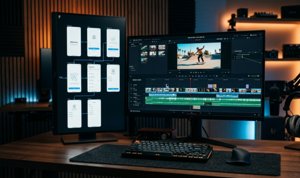 Creative studio setup for high income freelance work