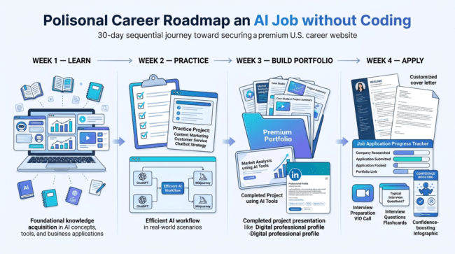 30 day plan to get an AI job without coding experience